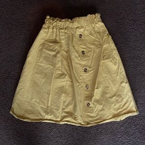 Yellow Paperbag Skirt